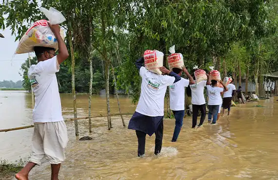 দুর্যোগে ত্রাণ ও পুনর্বাসন
